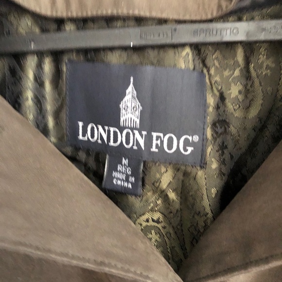 London Fog All weather Lined Coat Removable Hood - Picture 4 of 5